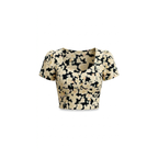 Floral Puff Sleeve Crop Top