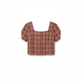 Stylish Plaid Crop Top