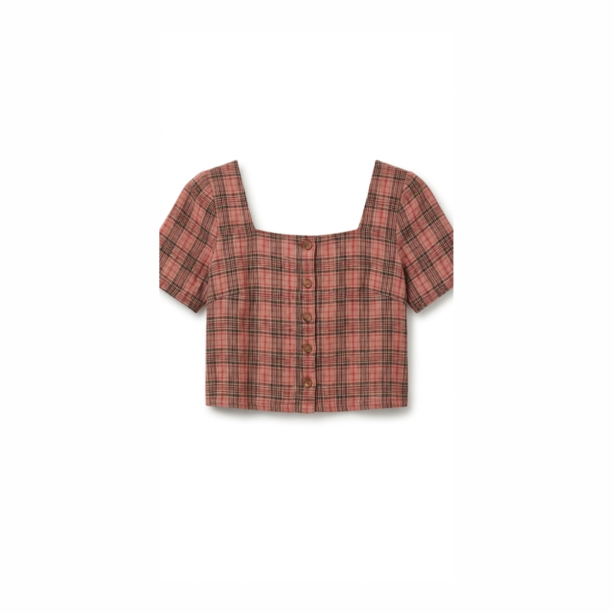 Stylish Plaid Crop Top