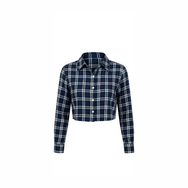 Plaid Crop Shirt