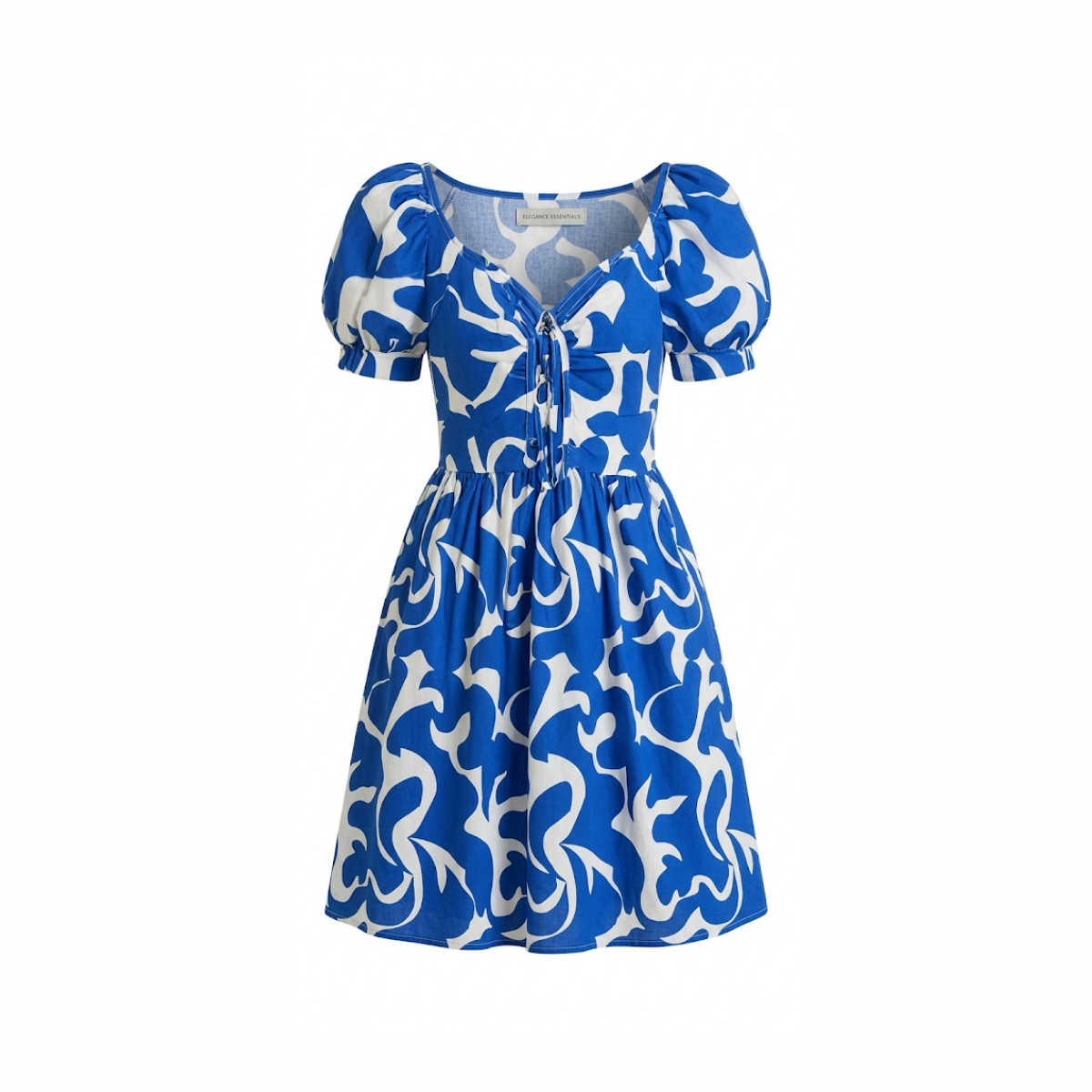 Blue Printed Dress