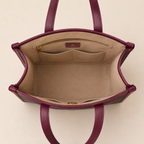 Burgundy Ivory Weave Tote bag
