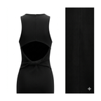 Sophisticated Black Cut-Out Maxi Dress