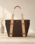 Michael Kors Brown Signature Canvas Tote