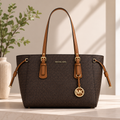 Michael Kors Voyager Signature Tote Bag – Brown