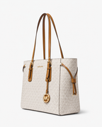 Michael Kors Voyager Signature Tote Bag – Vanilla
