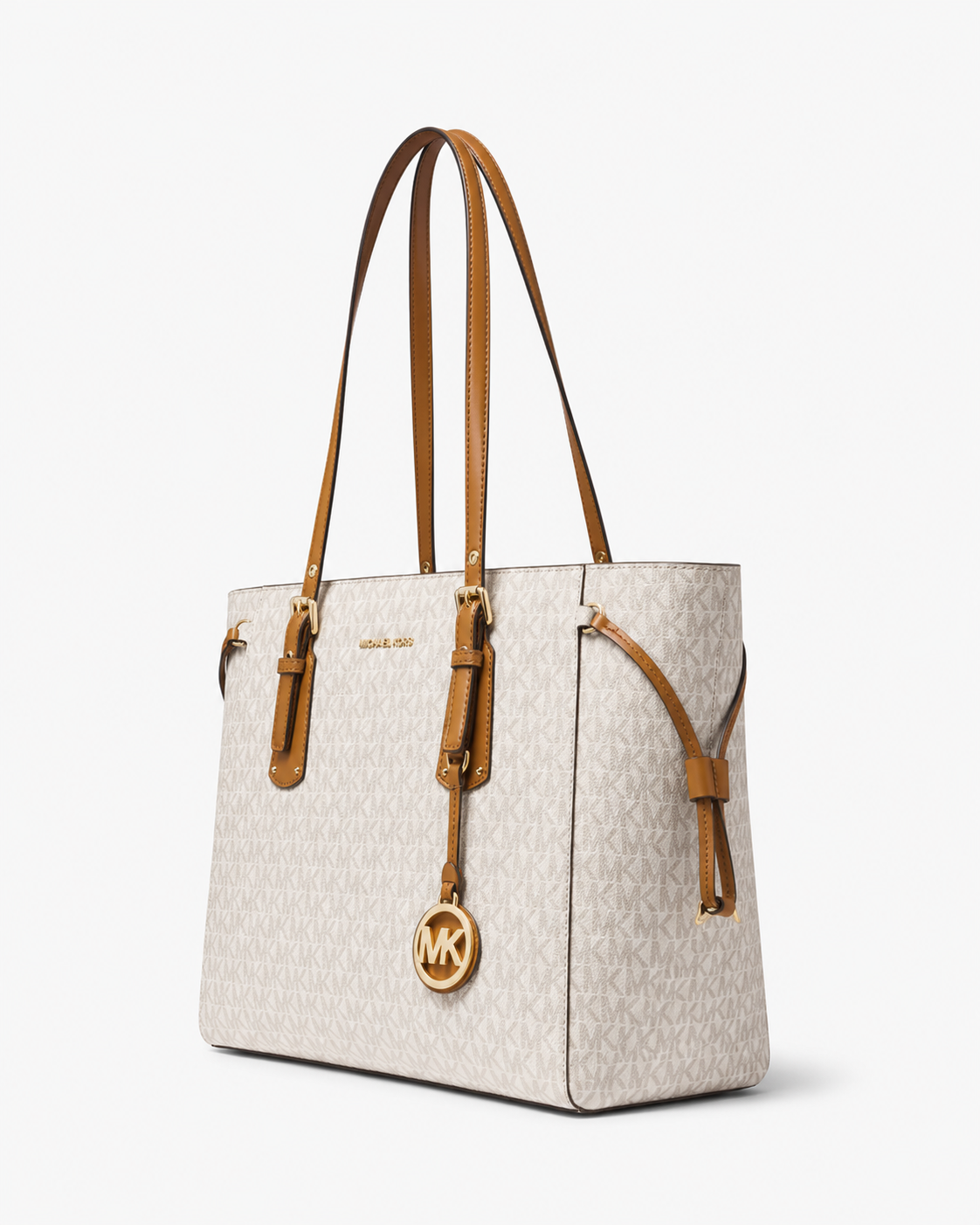 Michael Kors Voyager Signature Tote Bag – Vanilla