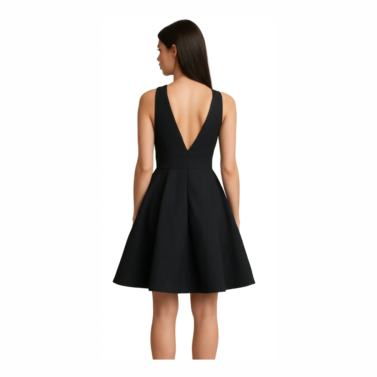 Black V-Neck Dress