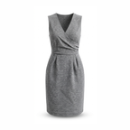 Gray Wrap Dress