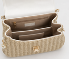Straw Bag Rattan Women Shoulder Bag in White