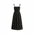 black printed frock