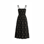 black printed frock