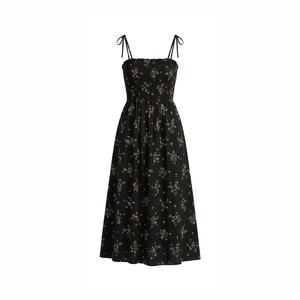 black printed frock