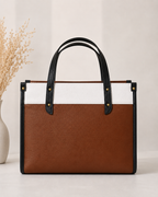 Cognac Brown & Cognac Coach Tabby Shoulder Bag 26 features a distinct brass "C" logo hardware