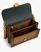 Coach Signature Chain Shoulder Bag – Forest Green