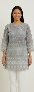 Black Short Kurta