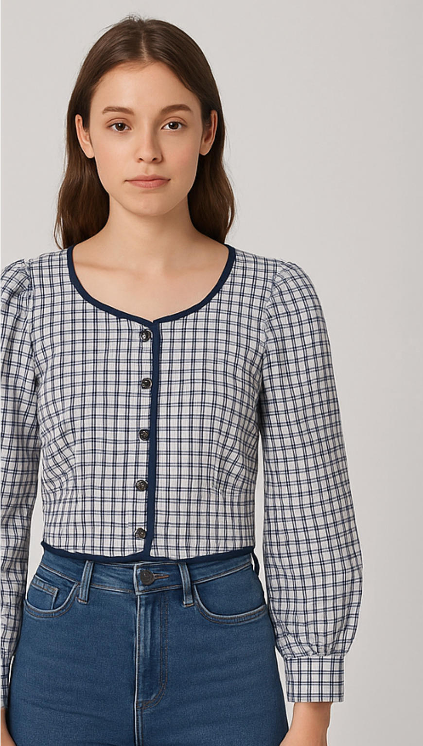 Checkered Crop Top