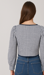 Checkered Crop Top