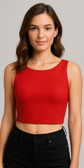 Classic Red Crop Top