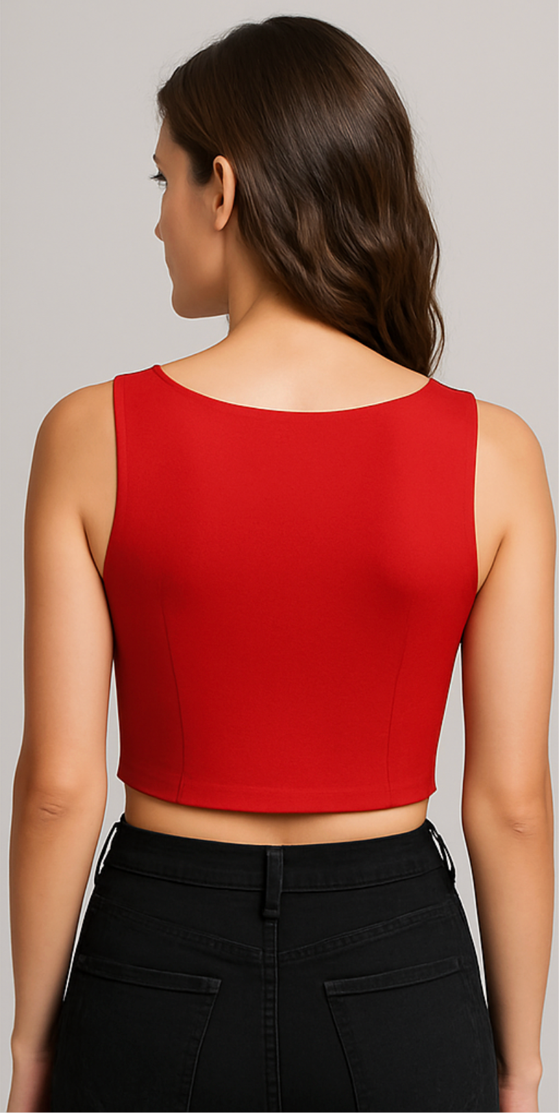 Classic Red Crop Top
