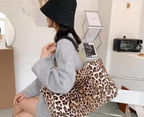 Fur Tote Hand Bag in Cheetah colour