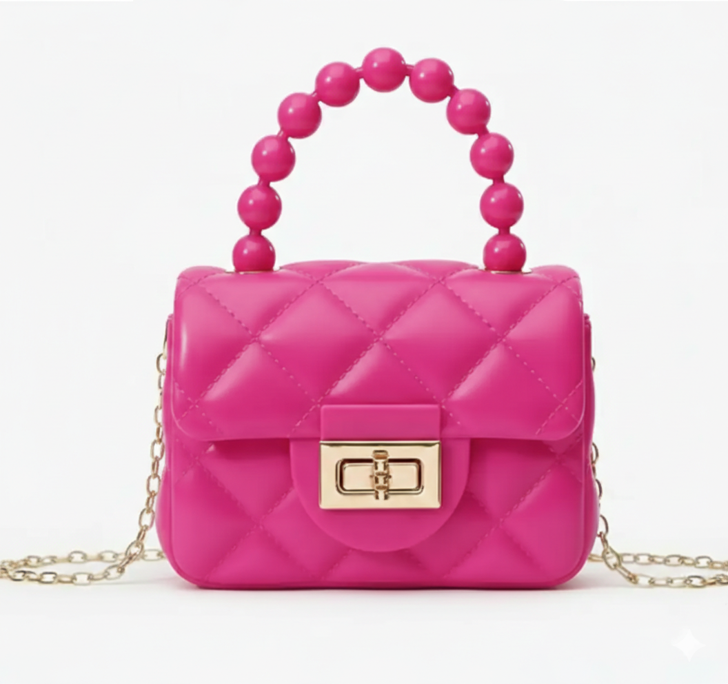 Mini Sling Bag in Dark Pink