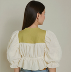 Layered Puff Sleeve Crop Top