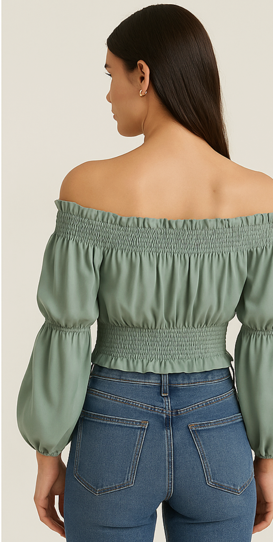 Off Shoulder Crop Top