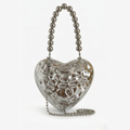 Heart Shaped Metal Hand Bag