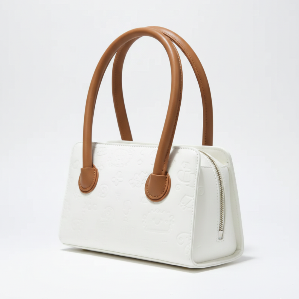 Cute Long Handle Bag in Brown