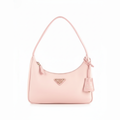 Nylon Soft hand Bag in Pink