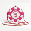 Round Shoulder Bag in Pink
