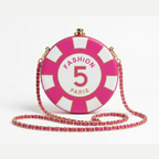 Round Shoulder Bag in Pink