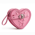 Pink Heart Shaped Hand Bag