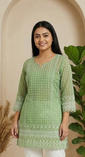 Green Short Kurta