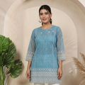 Blue Short Kurta