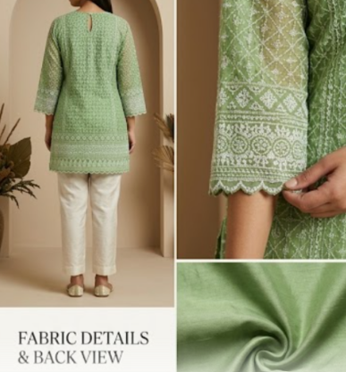 Green Short Kurta
