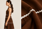Vibrant Brown Tiered Dress