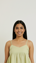 Teal Green Crop Top