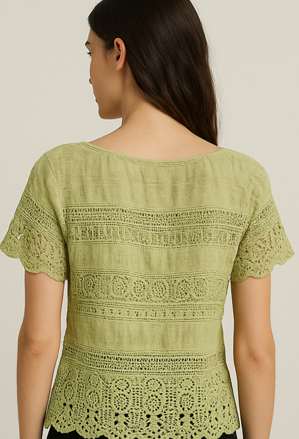 Teal Green Crop Top