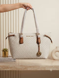 Michael Kors Monogram Pattern Tote Bag (Cream)