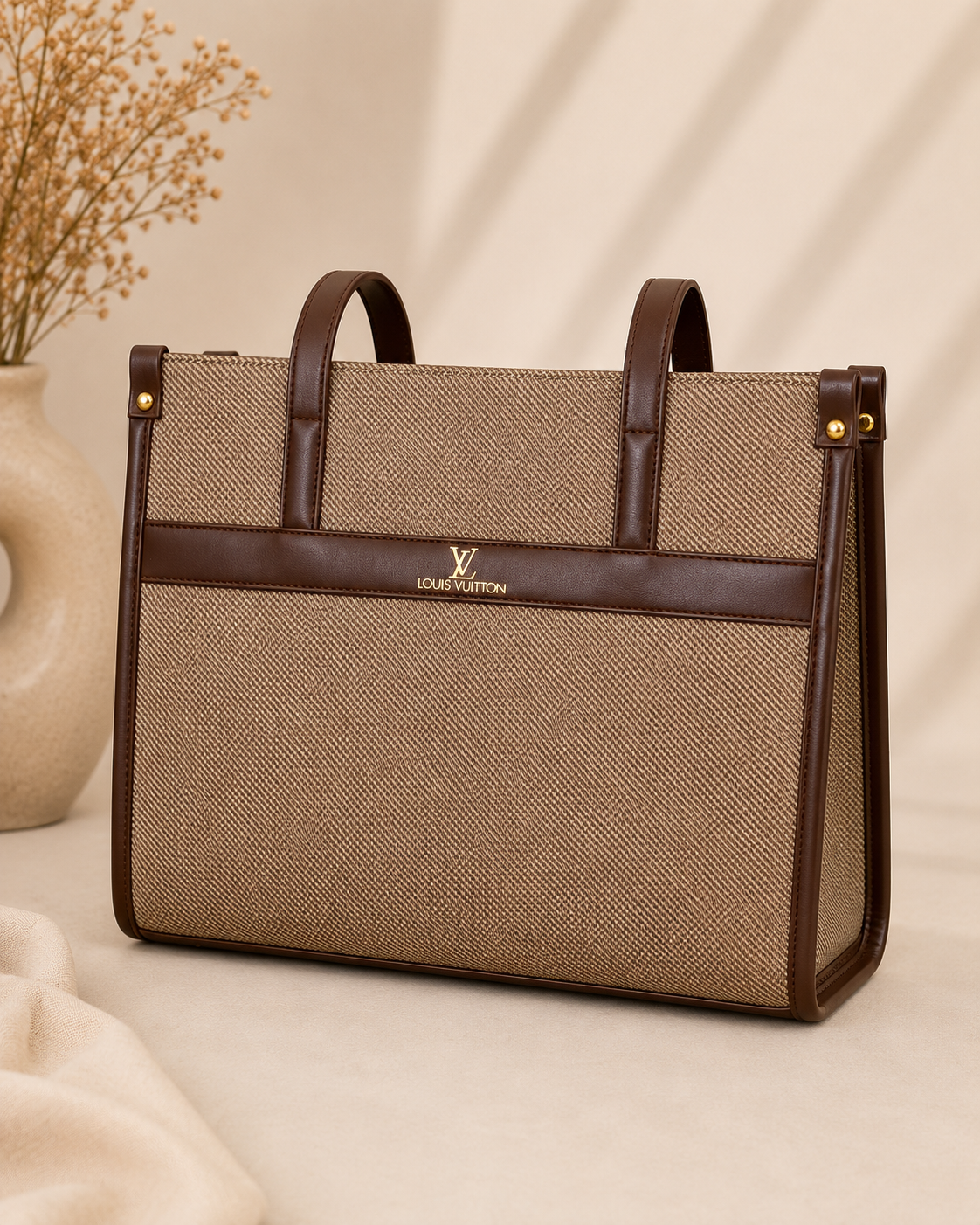 Natural Beige Ivory Weave Tote bag