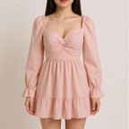 pink short Dress