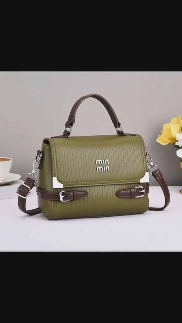 min min premium leather sling bag